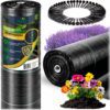 Sodo agrotekstilė 1,6 m x 100 m 90 g/m2 + 100 „Plonos“ smeigtukų - juoda