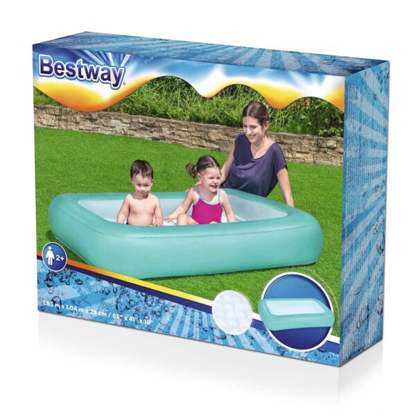 Pripučiamas baseinas 165 x 104 x 25 cm, 2 spalvos, „Bestway 51115“, mėlynas