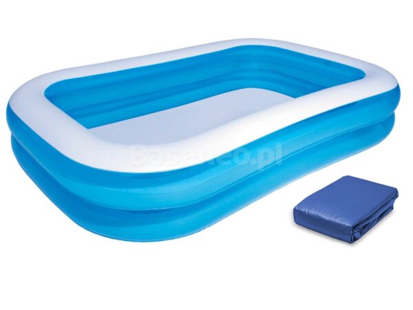 Pripučiamas šeimos baseinas 262 x 175 x 51 cm Bestway 54006 + uždangalas