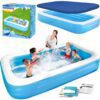 Pripučiamas šeimos baseinas 305 x 183 x 56 cm 2 viename „Bestway 54009“