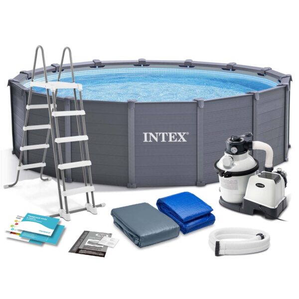 Panelinis sodo baseinas 478 x 124 cm 11 viename INTEX 26384