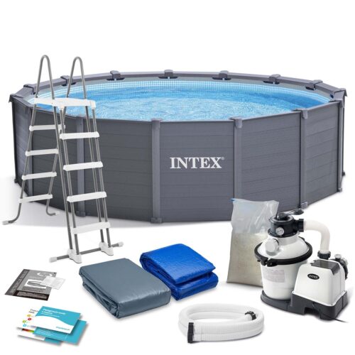 Sodo baseino panelė 478 x 124 cm 12 viename INTEX 26384