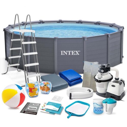 Sodo baseino panelė 478 x 124 cm 18 in 1 INTEX 26384