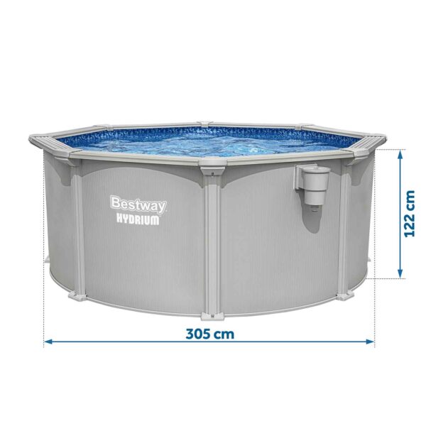 Ištisus metus veikiantis sodo baseino panelis 305 x 122 cm 13 viename Bestawy 56566