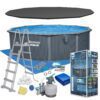 Basen ogrodowy panelowy całoroczny 488 x 132 cm 13w1 Bestawy 561CU Ištisus metus veikiantis sodo baseino panelis 488 x 132 cm 13in1 Bestawy 561CU