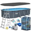 Basen ogrodowy panelowy całoroczny 732x366x132 cm 13w1 Bestawy 561CW Ištisus metus veikiantis sodo baseino panelis 732x366x132 cm 13in1 Bestawy 561CW