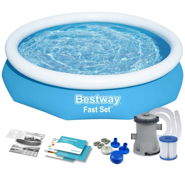 „Bestway 57450“ 9 viename išplečiamas sodo baseinas, 244 x 61 cm