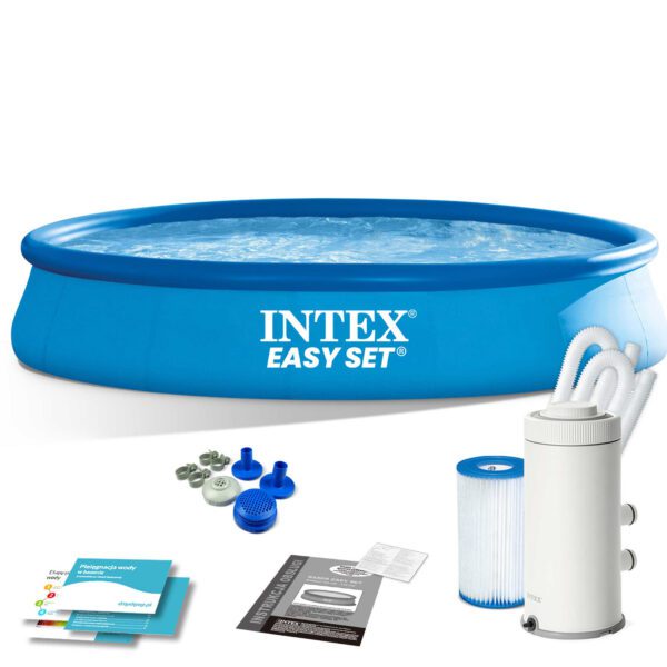 Sodo išplėtimo baseinas 457 x 84 cm 9 viename INTEX 28158