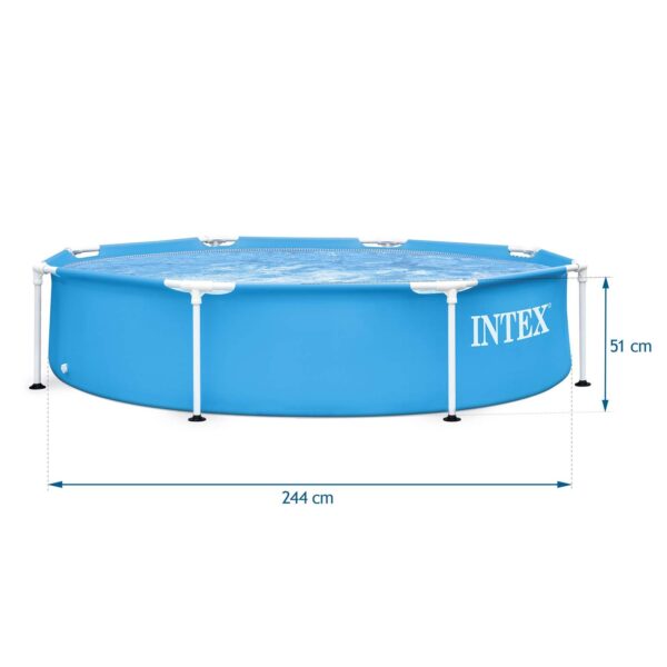 Karkasinis sodo baseinas 244 x 51 cm 5 viename INTEX 28205