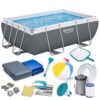 Basen ogrodowy stelażowy 282 x 196 x 84 cm 16w1 Bestway 56629N Karkasinis sodo baseinas 282 x 196 x 84 cm 16 viename Bestway 56629N