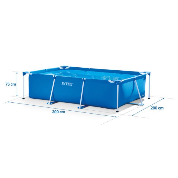 Karkasinis sodo baseinas 300 x 200 x 75 cm 15 viename INTEX 28272 + burbulų aparatas NEMOKAMAI