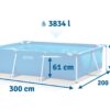 Karkasinis sodo baseinas 300 x 200 x 75 cm 2 viename INTEX 28272