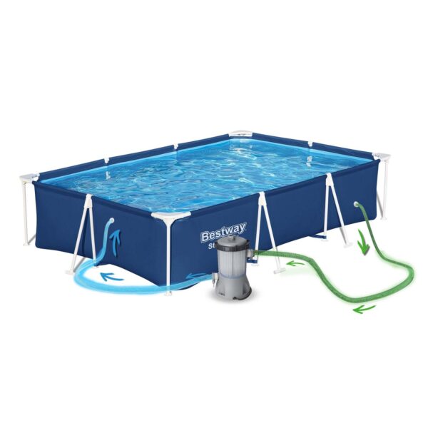 Karkasinis sodo baseinas 300 x 201 x 66 cm 5 viename „Bestway 56404N“