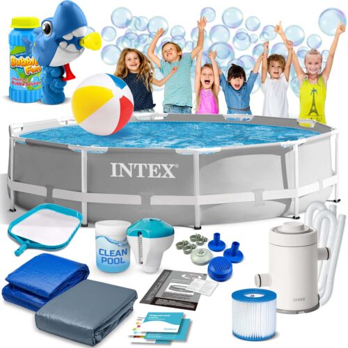 Karkasinis sodo baseinas 305 x 76 cm 15 viename INTEX 26702 + burbulų aparatas NEMOKAMAI