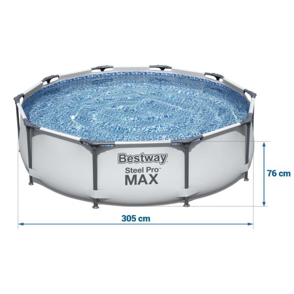 Karkasinis sodo baseinas 305 x 76 cm 17 viename „Bestway 56406“