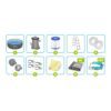 Karkasinis sodo baseinas 366 x 100 cm 10 viename „Bestway 5614X“