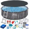 Karkasinis sodo baseinas 366 x 100 cm 18 viename „Bestway 5614X“