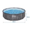 Karkasinis sodo baseinas 366 x 100 cm 18 viename „Bestway 5614X“