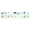 Karkasinis sodo baseinas 366 x 100 cm 18 viename „Bestway 5614X“ + burbulų aparatas NEMOKAMAI