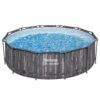 Karkasinis sodo baseinas 366 x 100 cm 18 viename „Bestway 5614X“ + burbulų aparatas NEMOKAMAI