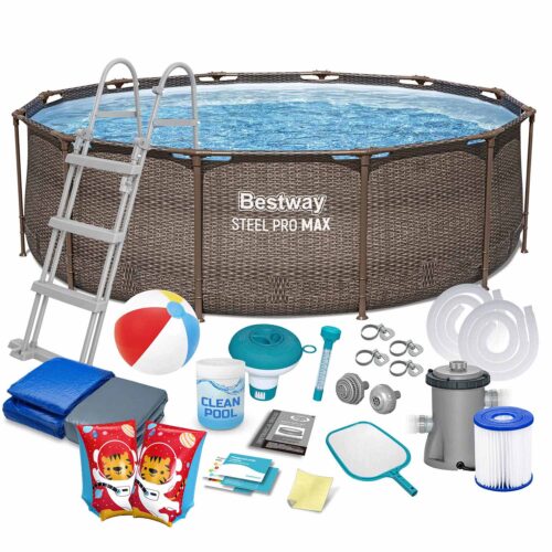 Karkasinis sodo baseinas 366 x 100 cm 18 viename „Bestway 56709“