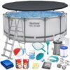 Basen ogrodowy stelażowy 366 x 122 cm 18w1 Bestway 56420 Karkasinis sodo baseinas 366 x 122 cm 18 viename „Bestway 56420“