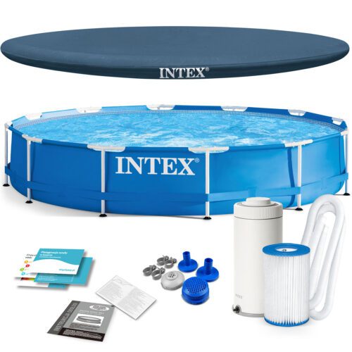 Karkasinis sodo baseinas 366 x 76 cm 10 viename INTEX 28212