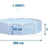 Karkasinis sodo baseinas 366 x 76 cm 6 viename INTEX 28210