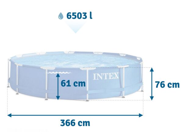 Karkasinis sodo baseinas 366 x 76 cm 6 viename INTEX 28210