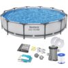 Karkasinis sodo baseinas 366 x 76 cm, 9 viename, „Bestway 56416“