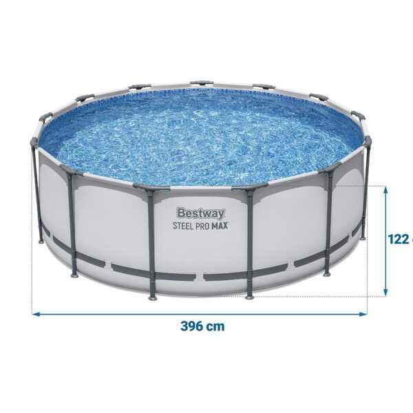 Karkasinis sodo baseinas 396 x 122 cm 11 viename „Bestway 5618W“