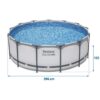 Karkasinis sodo baseinas 396 x 122 cm 18 viename „Bestway 5618W“