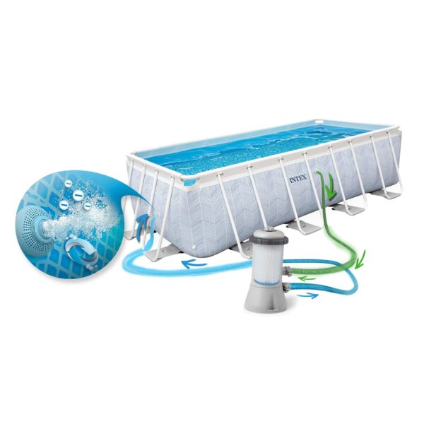 Karkasinis sodo baseinas 400 x 200 x 100 cm 4 viename INTEX 26780
