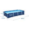 Karkasinis sodo baseinas 400 x 211 x 81 cm 15 viename Bestway 56405N