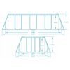 Karkasinis sodo baseinas 404 x 201 x 100 cm 11 viename Bestway 56441