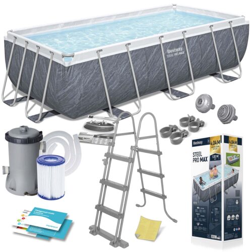 Karkasinis sodo baseinas 404 x 201 x 100 cm, 11 viename, „Bestway 56721“