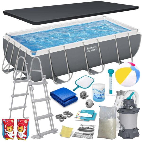 Karkasinis sodo baseinas 404 x 201 x 100 cm 18 viename Bestway 56442