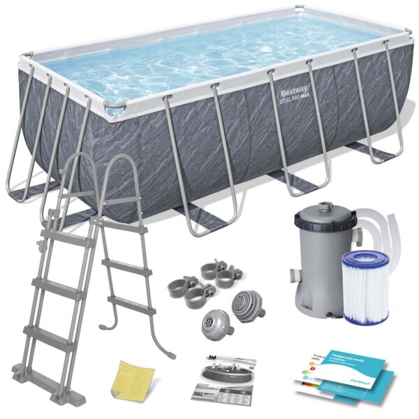 Karkasinis sodo baseinas 412 x 201 x 122 cm 11 viename Bestway 56722