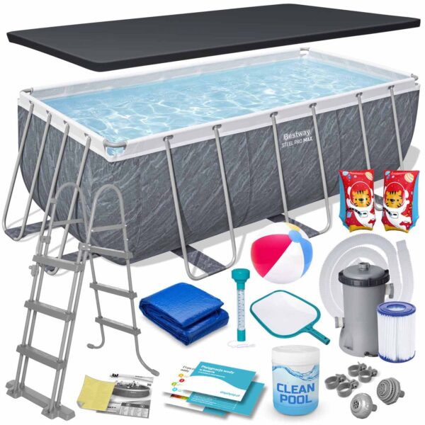 Karkasinis sodo baseinas 412 x 201 x 122 cm 17 viename „Bestway 56722“