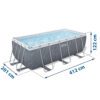 Karkasinis sodo baseinas 412 x 201 x 122 cm 17 viename „Bestway 56722“