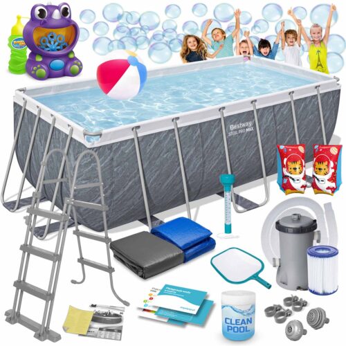 Basen ogrodowy stelażowy 412 x 201 x 122 cm 17w1 Bestway 56722 Karkasinis sodo baseinas 412 x 201 x 122 cm 17 viename „Bestway 56722“