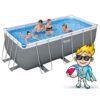 Karkasinis sodo baseinas 412x201x122 cm 17in1 Bestway 56456N