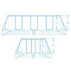 Karkasinis sodo baseinas 412x201x122 cm 17in1 Bestway 56456N