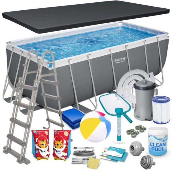Karkasinis sodo baseinas 412x201x122 cm 17in1 Bestway 56456N