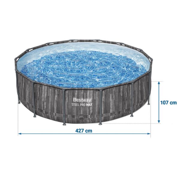 Karkasinis sodo baseinas 427 x 107 cm 11 viename „Bestway 5614Z“