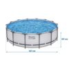 Karkasinis sodo baseinas 427 x 107 cm 19 viename „Bestway 56950“
