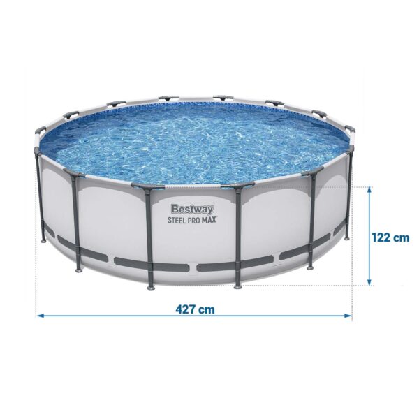 Karkasinis sodo baseinas 427 x 122 cm 12 viename „Bestway 5612X“
