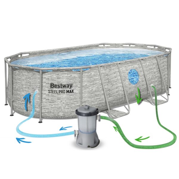 Karkasinis sodo baseinas 427 x 250 x 100 cm 12 viename „Bestway 56714N“