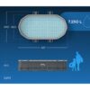Karkasinis sodo baseinas 427 x 250 x 100 cm 18 viename „Bestway 56620“