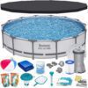 Basen ogrodowy stelażowy 427 x 84 cm 17w1 Bestway 56595 Karkasinis sodo baseinas 427 x 84 cm 17 viename „Bestway 56595“